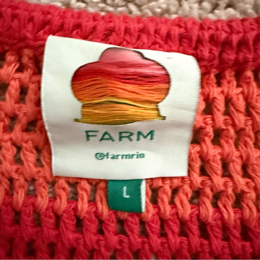 Farm Rio Multicolored Crochet Blouse - Picture 2 of 4